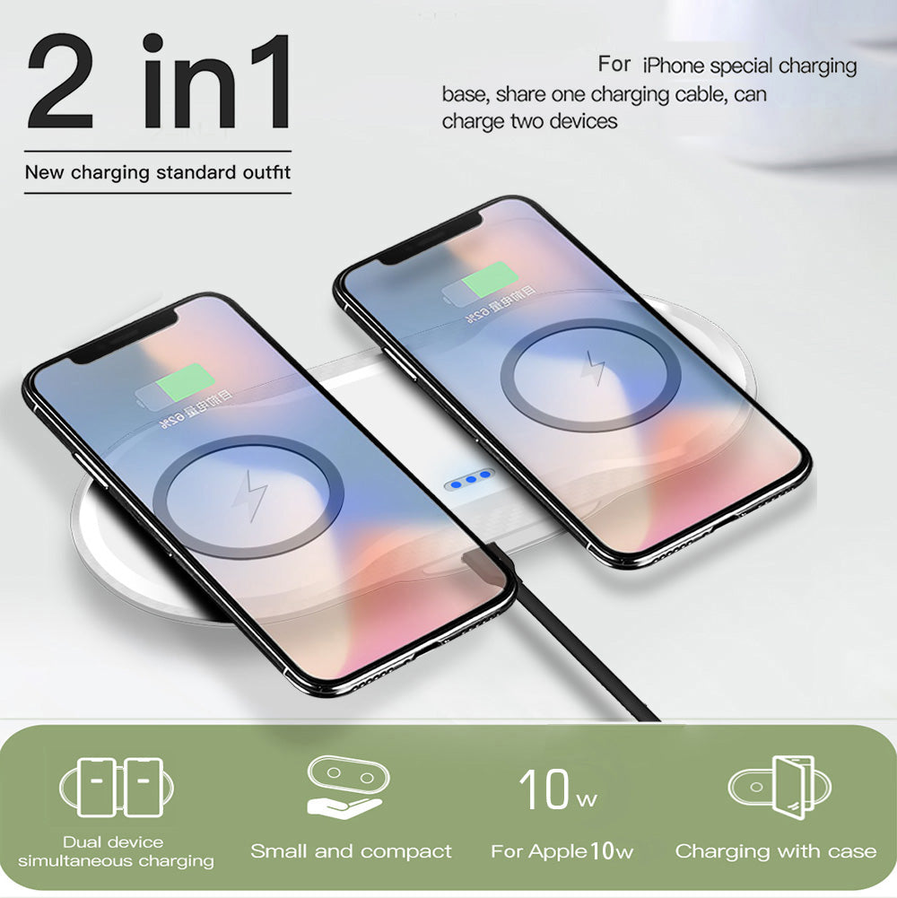 Dual Wireless Charging Pad – Fast Charge – image 4