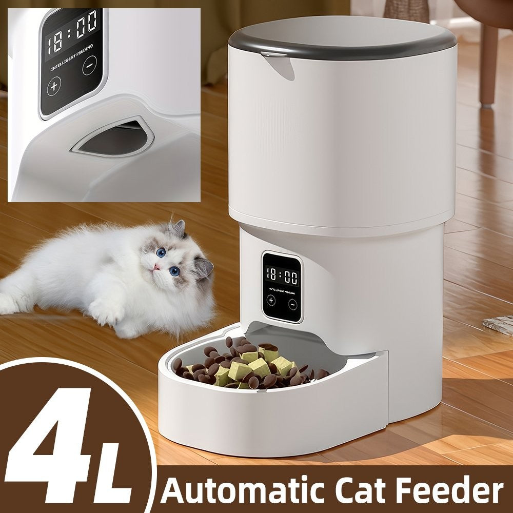 4L Pet Cat Feeder Automatic With Timer Food Dispenser – image 8