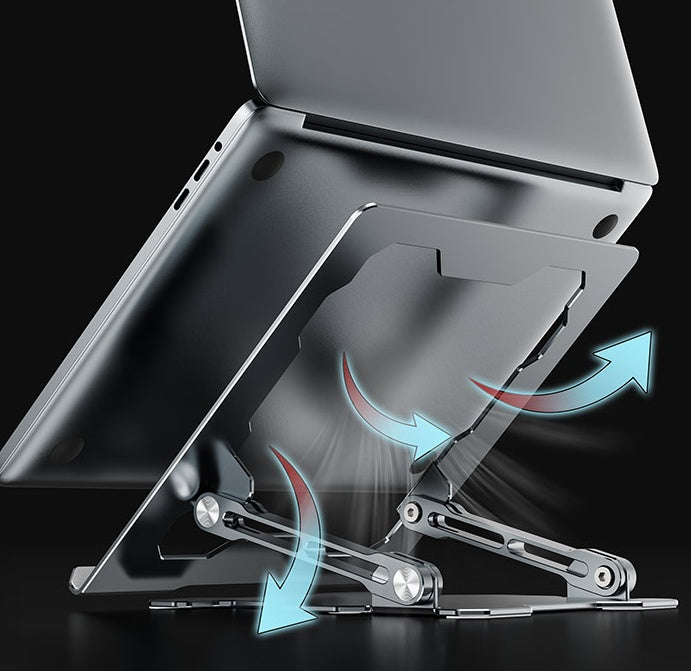 Adjustable Aluminum Laptop Stand – Ergonomic Riser – image 6