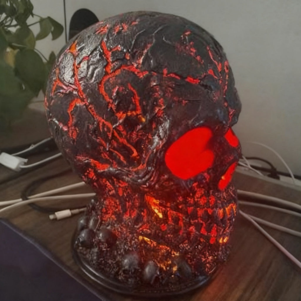 Halloween Skull Desk Lamp – image 2