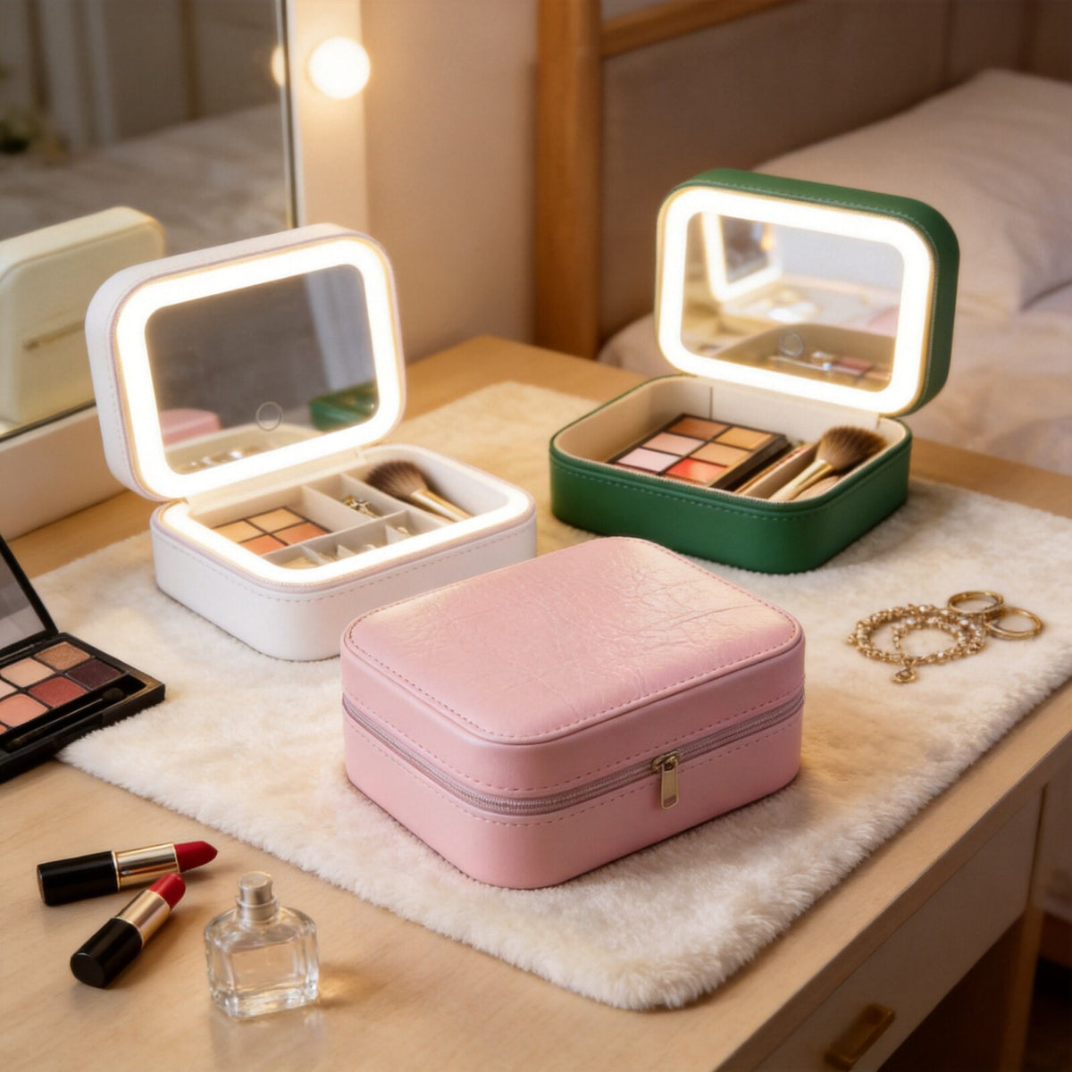 LED makeup bag with mirror - image 4