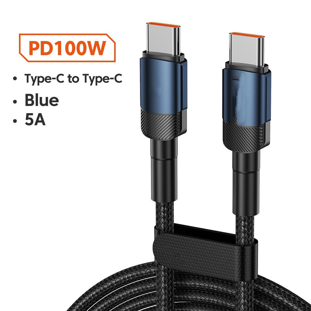 100W Fast Charging Braided USB-C Cable – image 7