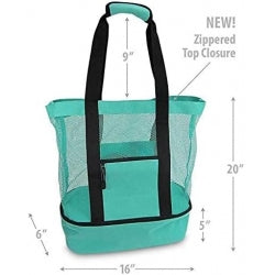 Water-Resistant Beach Bag with Cooler Compartment – image 2