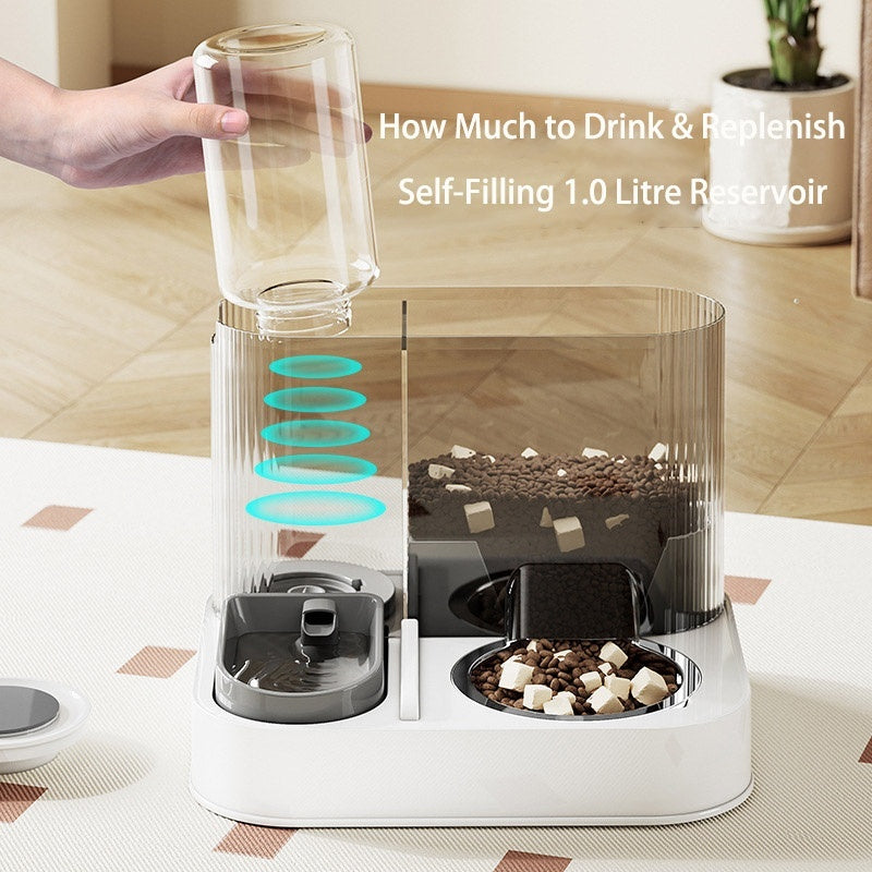 2 In 1 Automatic Cat Feeder Water Dispenser Dry Wet – image 3