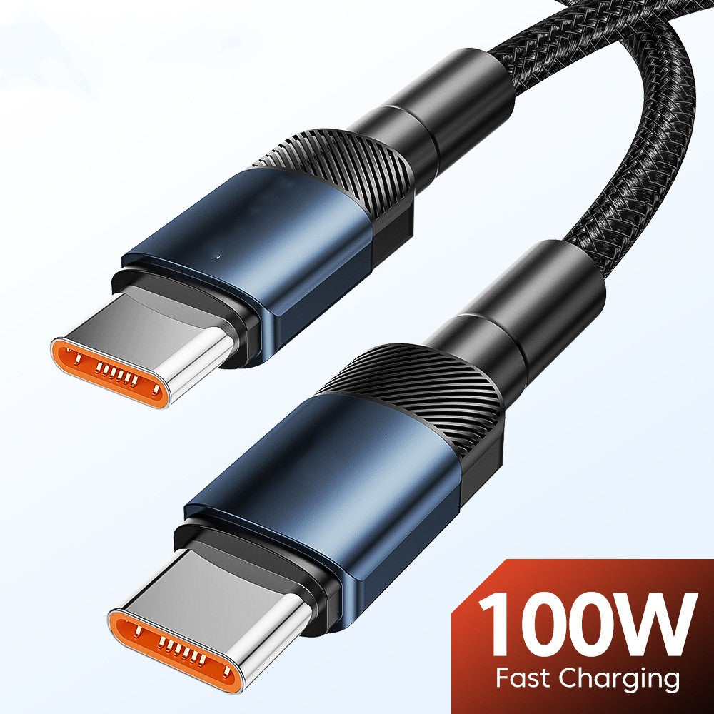 100W Fast Charging Braided USB-C Cable