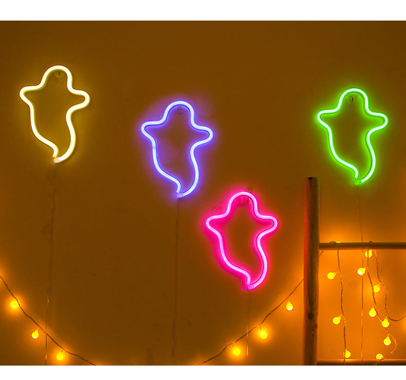 Halloween Ghost Neon Lamp – image 8