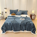 Textured Jacquard Throw Blanket – Thick Plush Fleece for Sofa & Bed – image 2