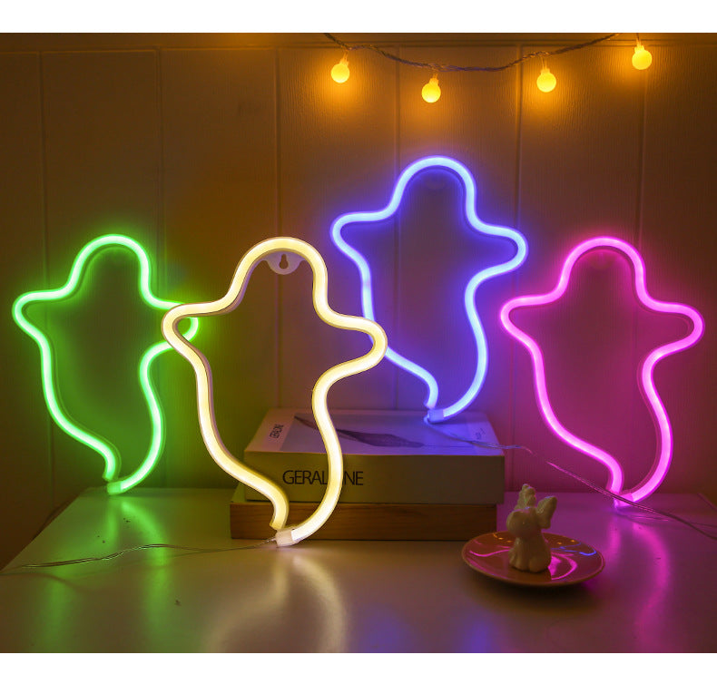 Halloween Ghost Neon Lamp – image 9