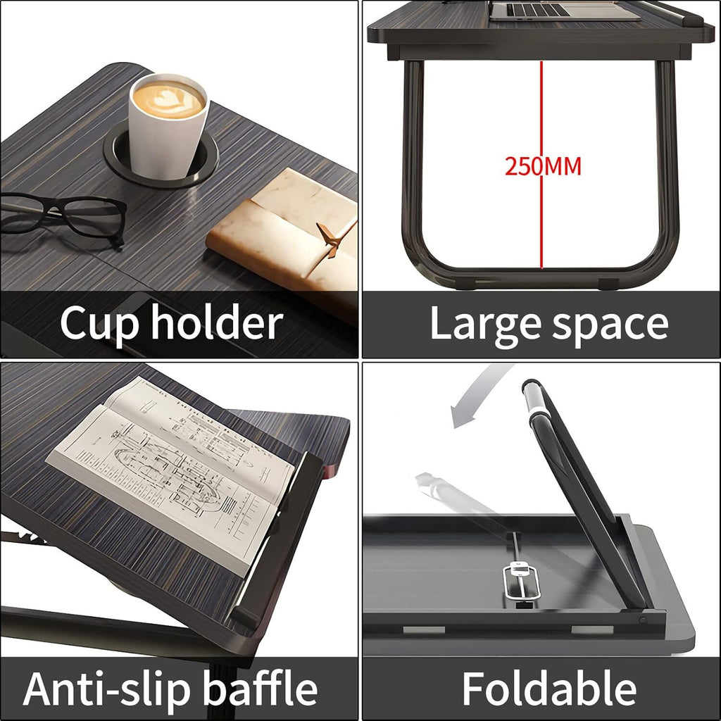 Folding Laptop Table Stand Bed Tray Sofa Lap Breakfast – image 10
