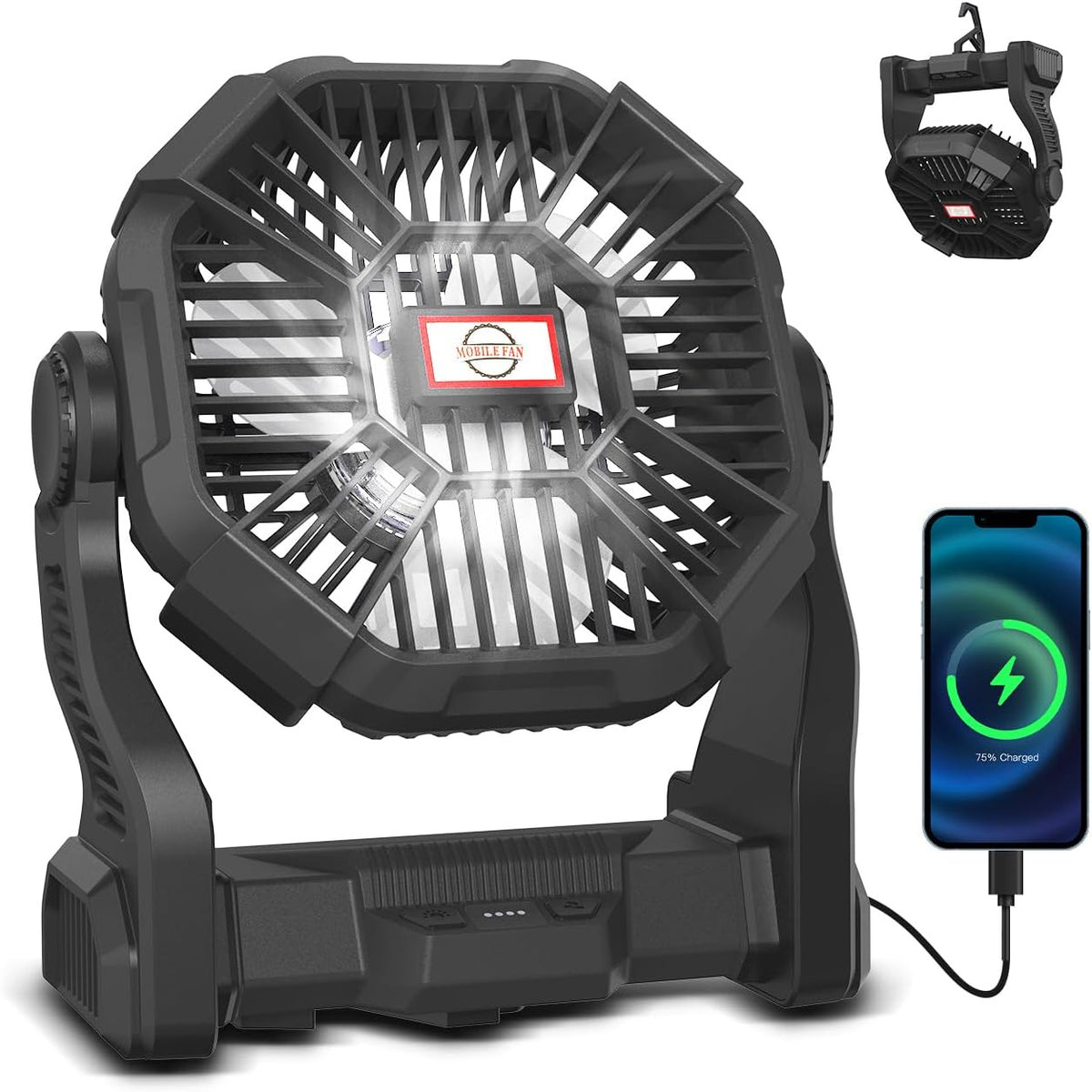 Rechargeable Outdoor Camping Fan – image 7