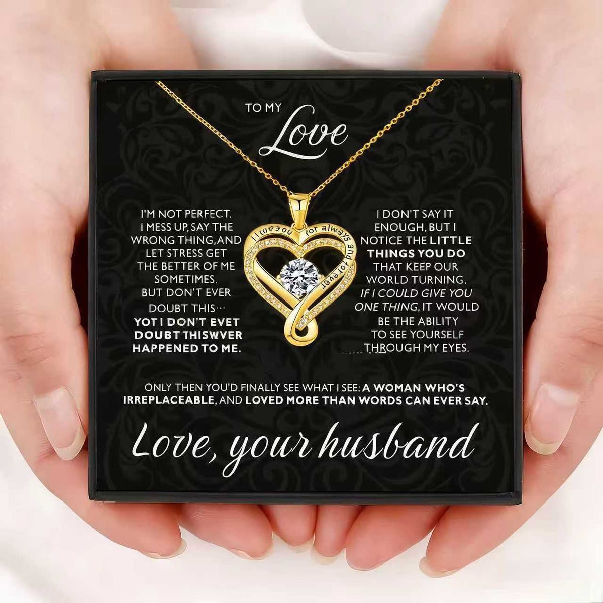 Interlocking heart necklace – image 9