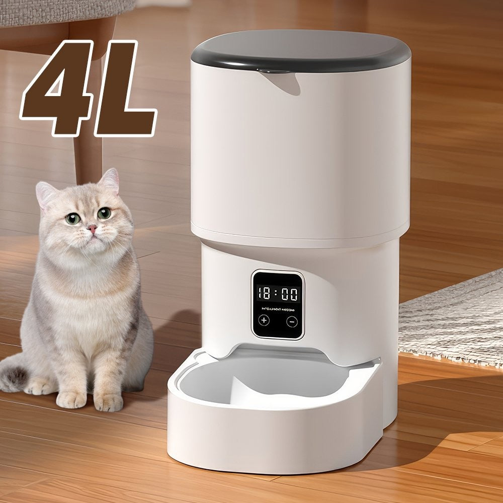4L Pet Cat Feeder Automatic With Timer Food Dispenser – image 7