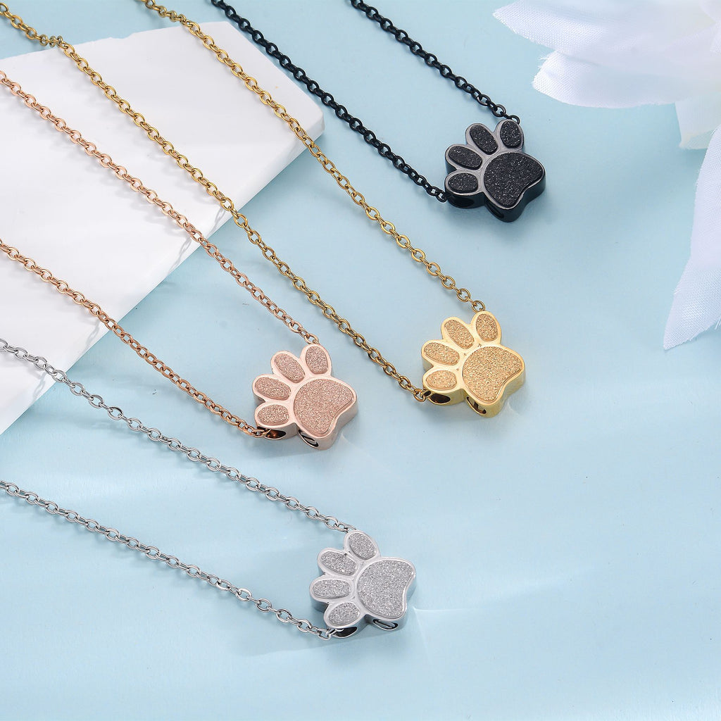 Paw print locket necklace – image 3