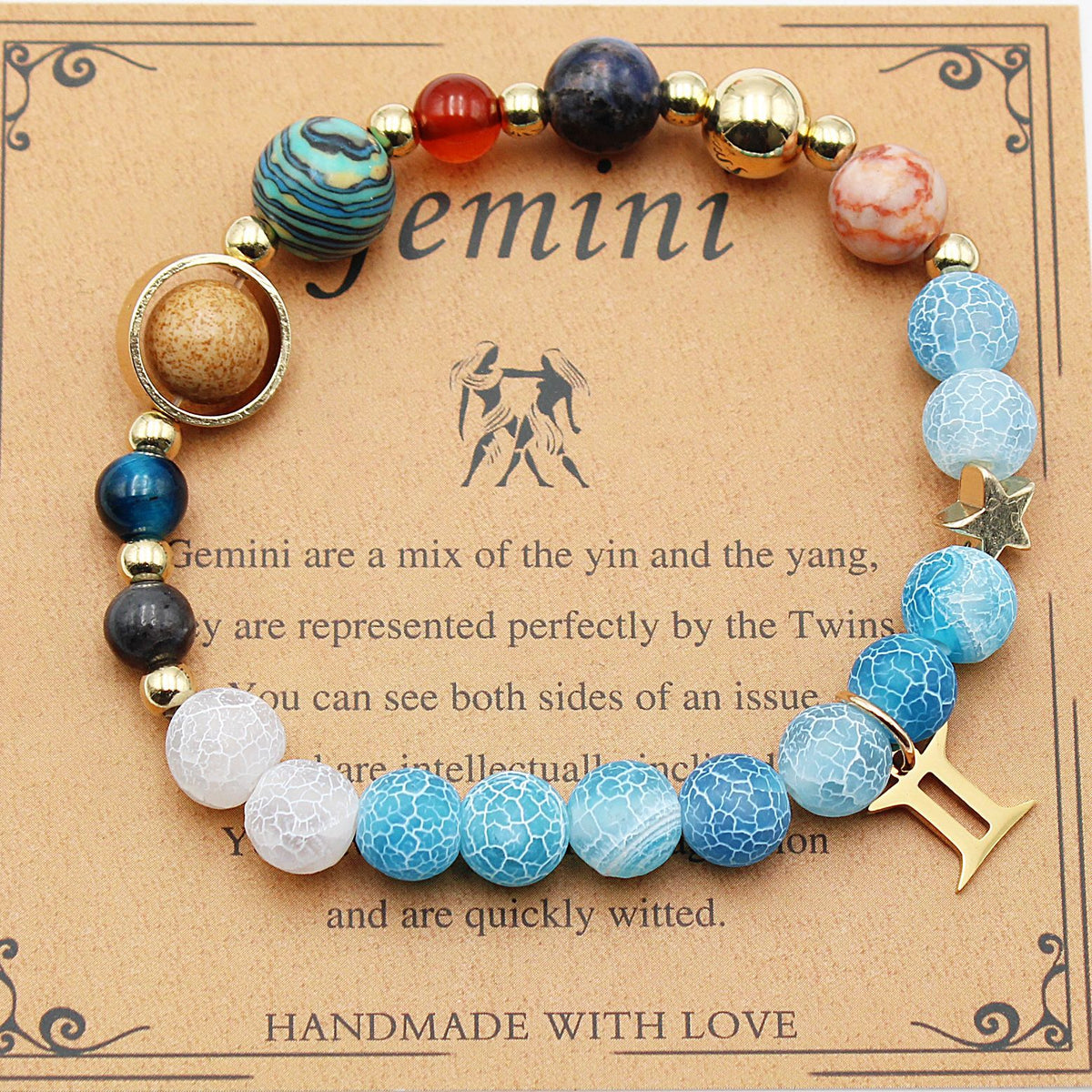 Twelve Constellations Bracelets Natural Stone Beaded – image 20