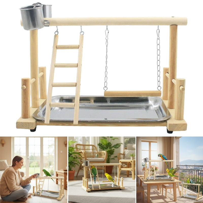 Parrot Playstand Bird Plays Stand Cockatiel Playground – image 6