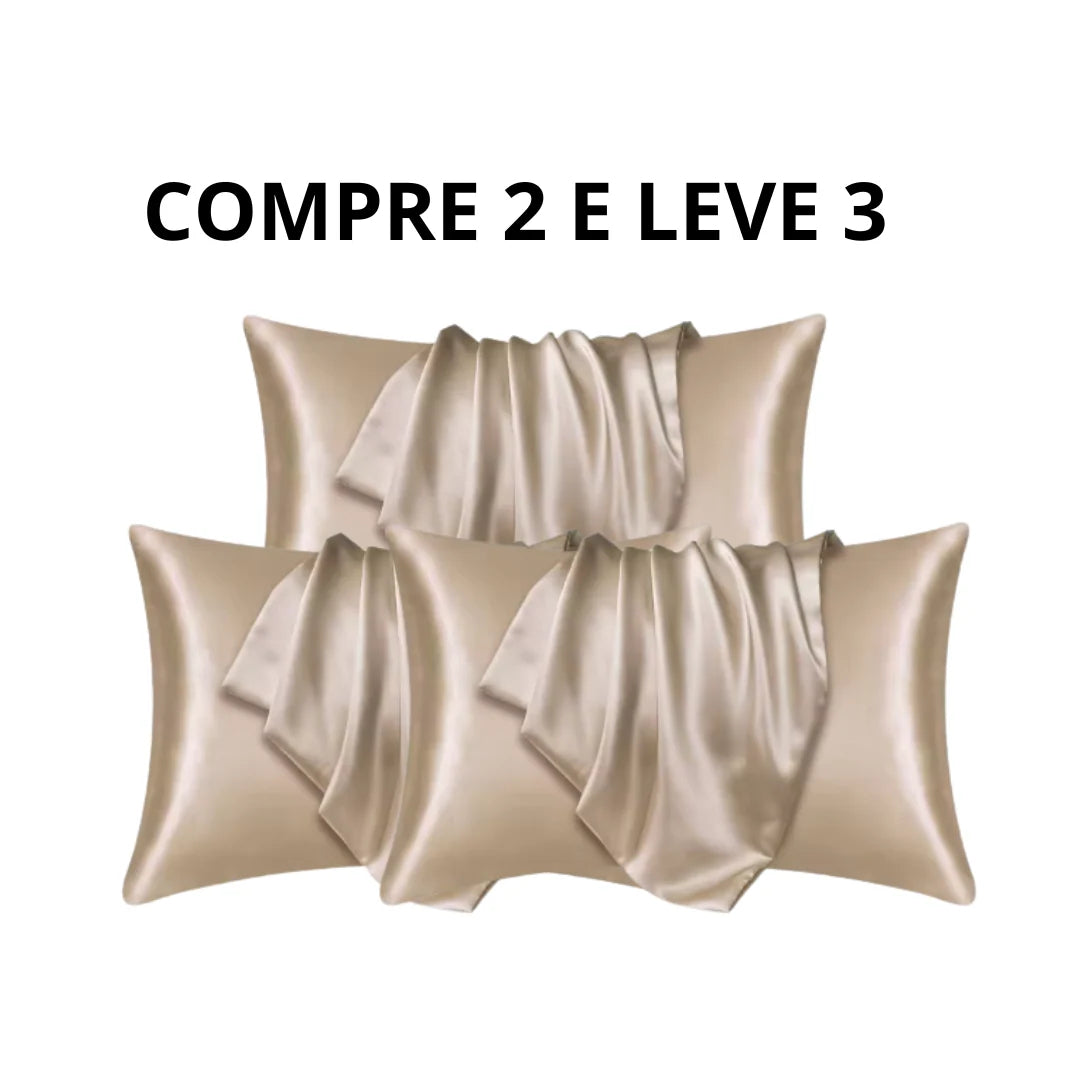 Silk-Style Solid Colour Satin Pillowcase – image 20