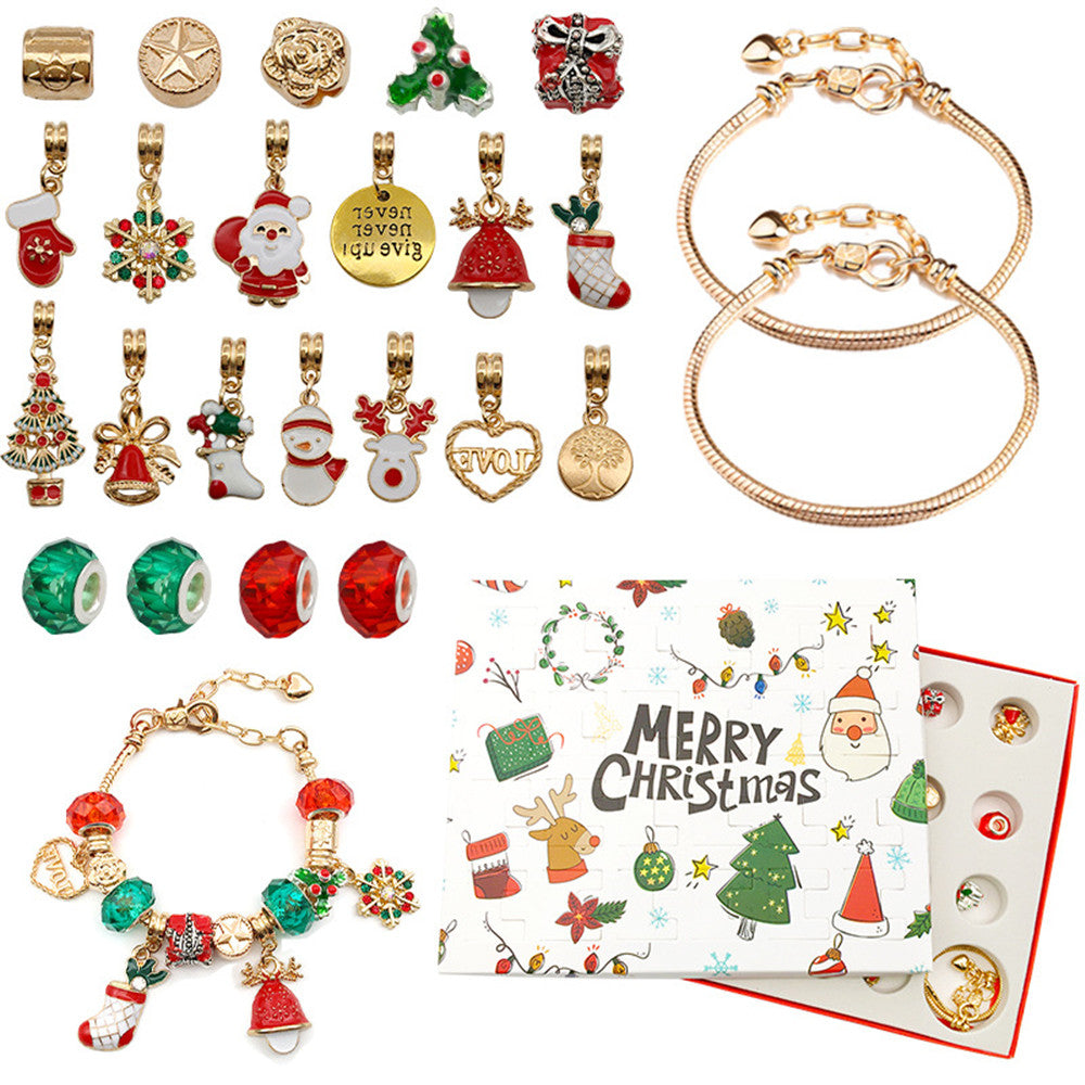 Golden 24-Day Advent Countdown Calendar Set – main image