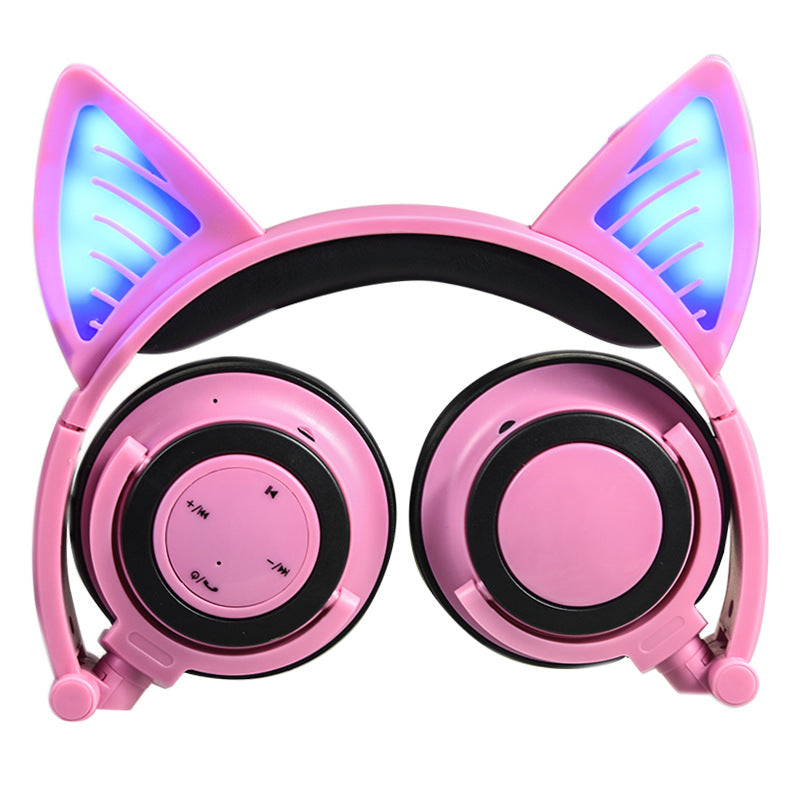Illuminated Foldable Wireless Over-Ear Headphones