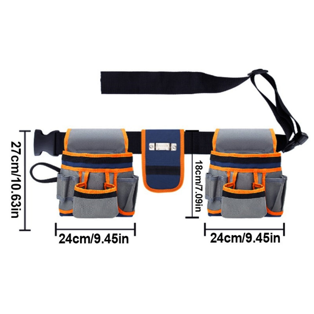 Double Tool Belt Pouch 12 Pocket Heavy Duty Joiners – image 7