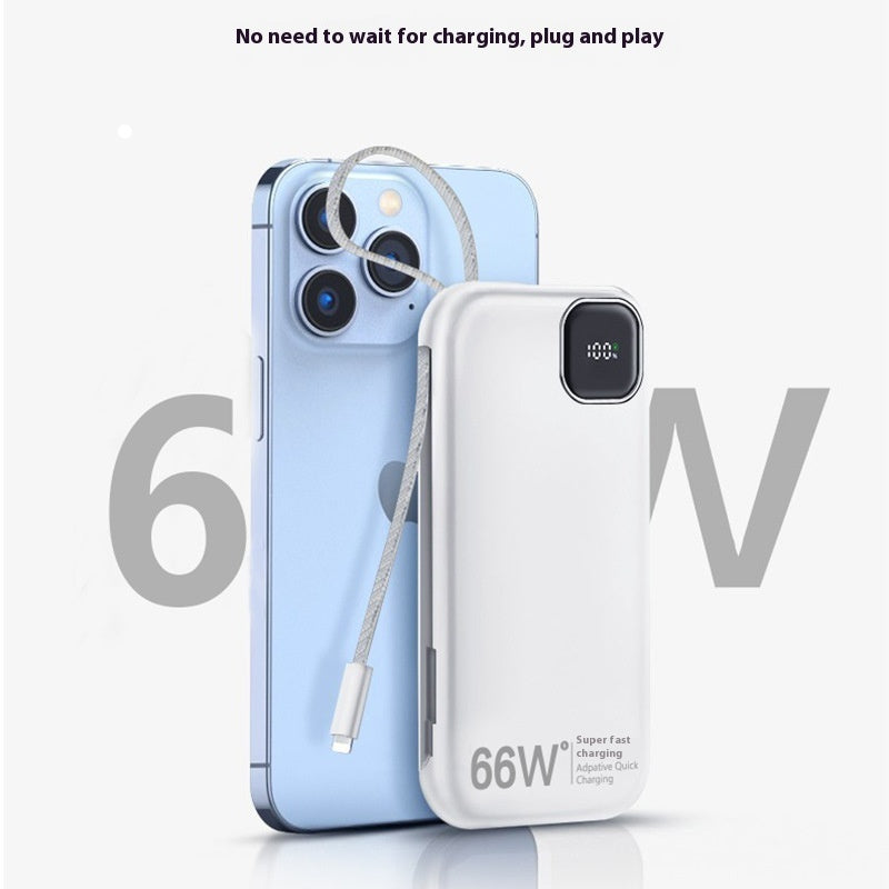 Large Capacity Power Bank with Built-In Cables – image 3