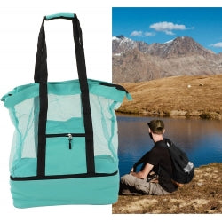 Water-Resistant Beach Bag with Cooler Compartment – image 4