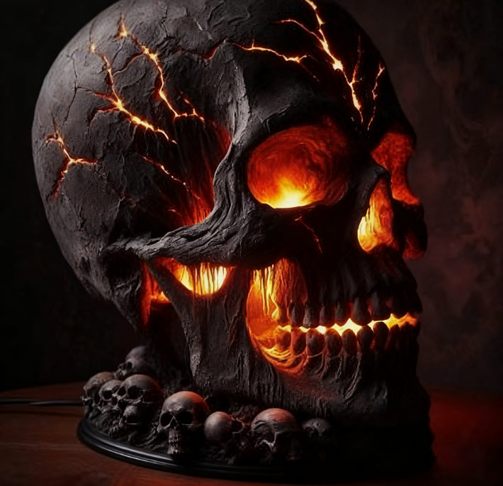 Halloween Skull Desk Lamp – image 7