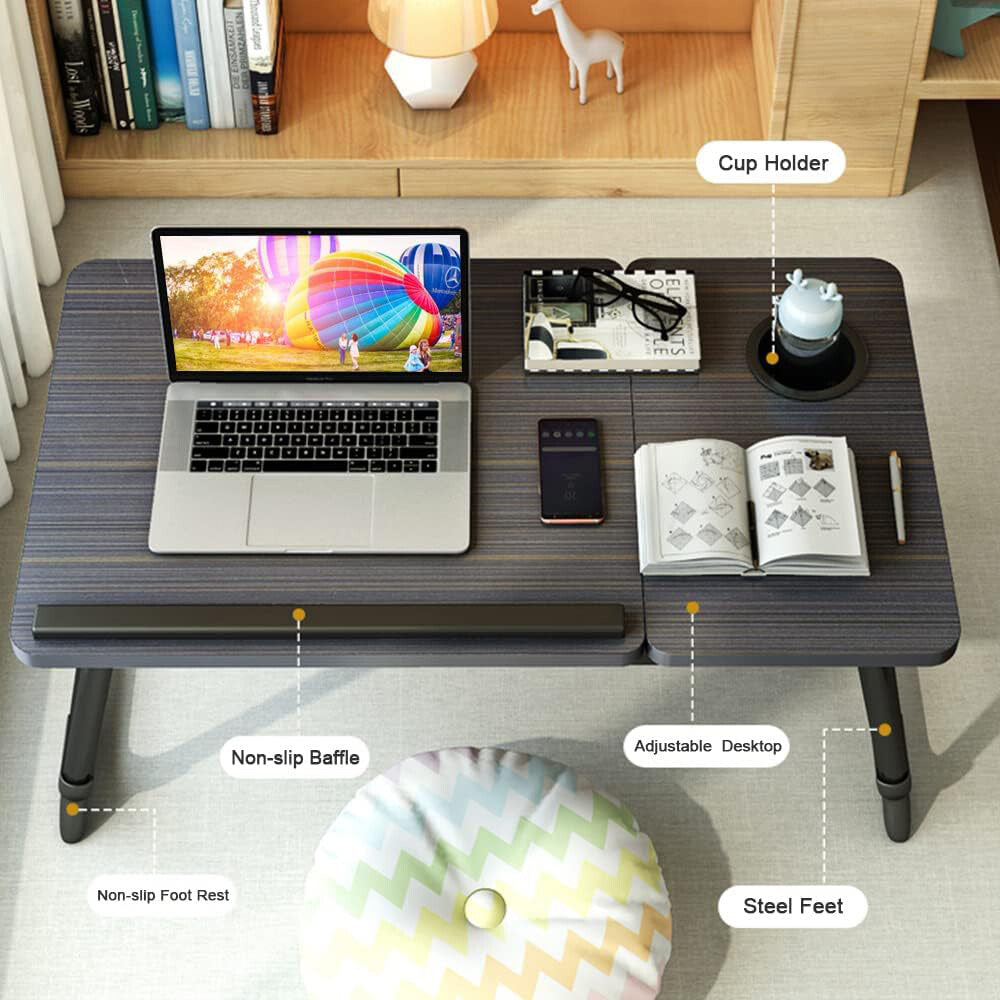 Folding Laptop Table Stand Bed Tray Sofa Lap Breakfast – image 8