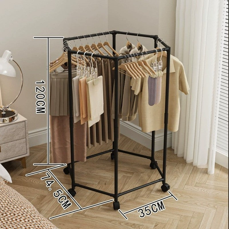 360° Rotating Garment Rack with Wheels – main image