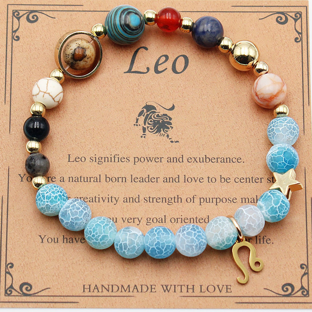 Twelve Constellations Bracelets Natural Stone Beaded – image 17