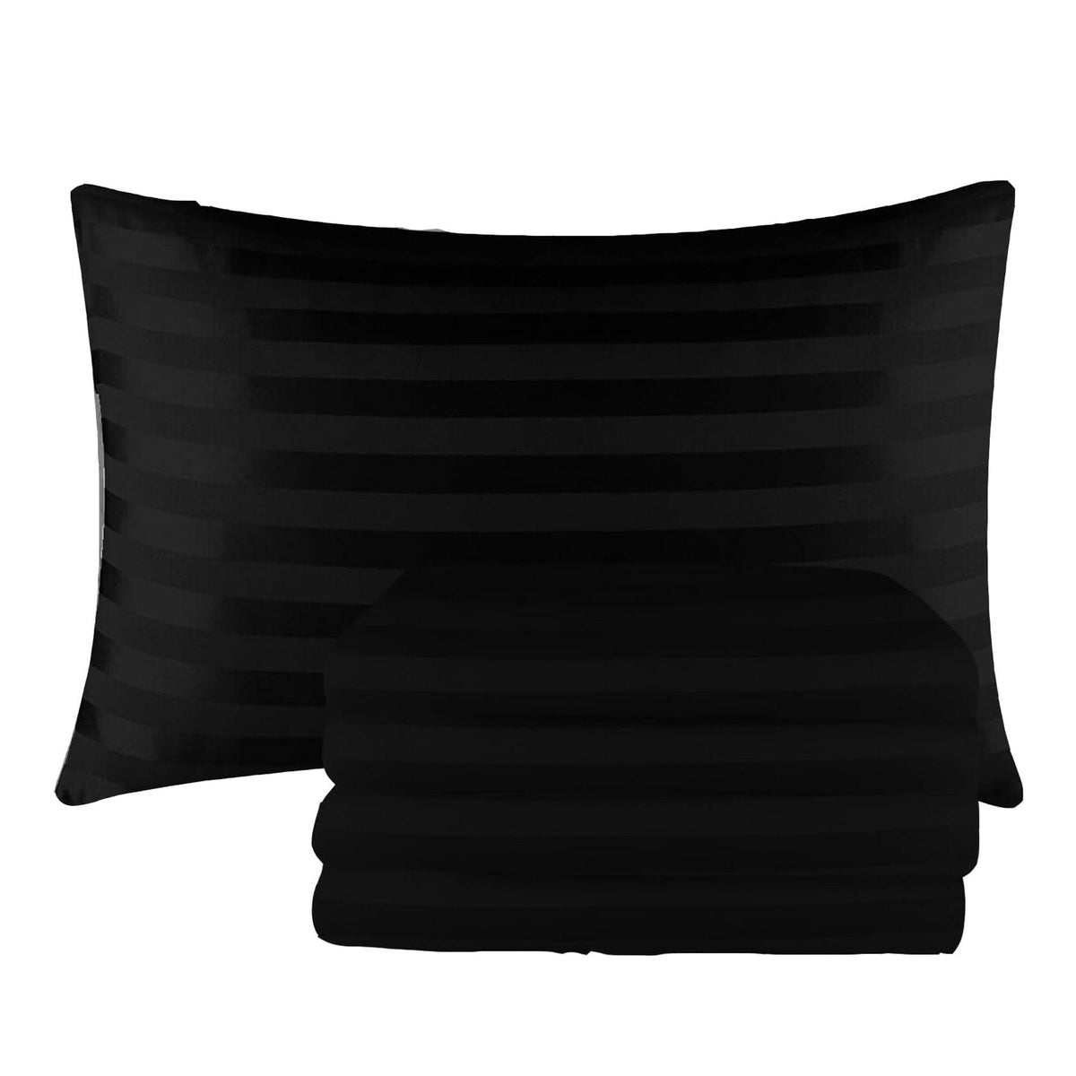 Satin Stripe Pillowcases Pack of 4 – Brushed Microfibre, 50 x 75cm – image 9