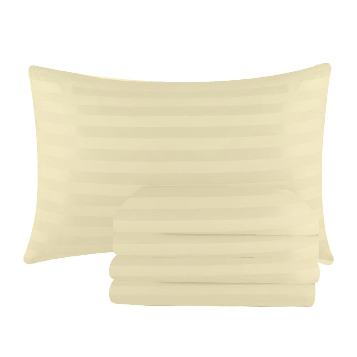 Satin Stripe Pillowcases Pack of 4 – Brushed Microfibre, 50 x 75cm – image 11