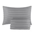 Satin Stripe Pillowcases Pack of 4 – Brushed Microfibre, 50 x 75cm – image 1