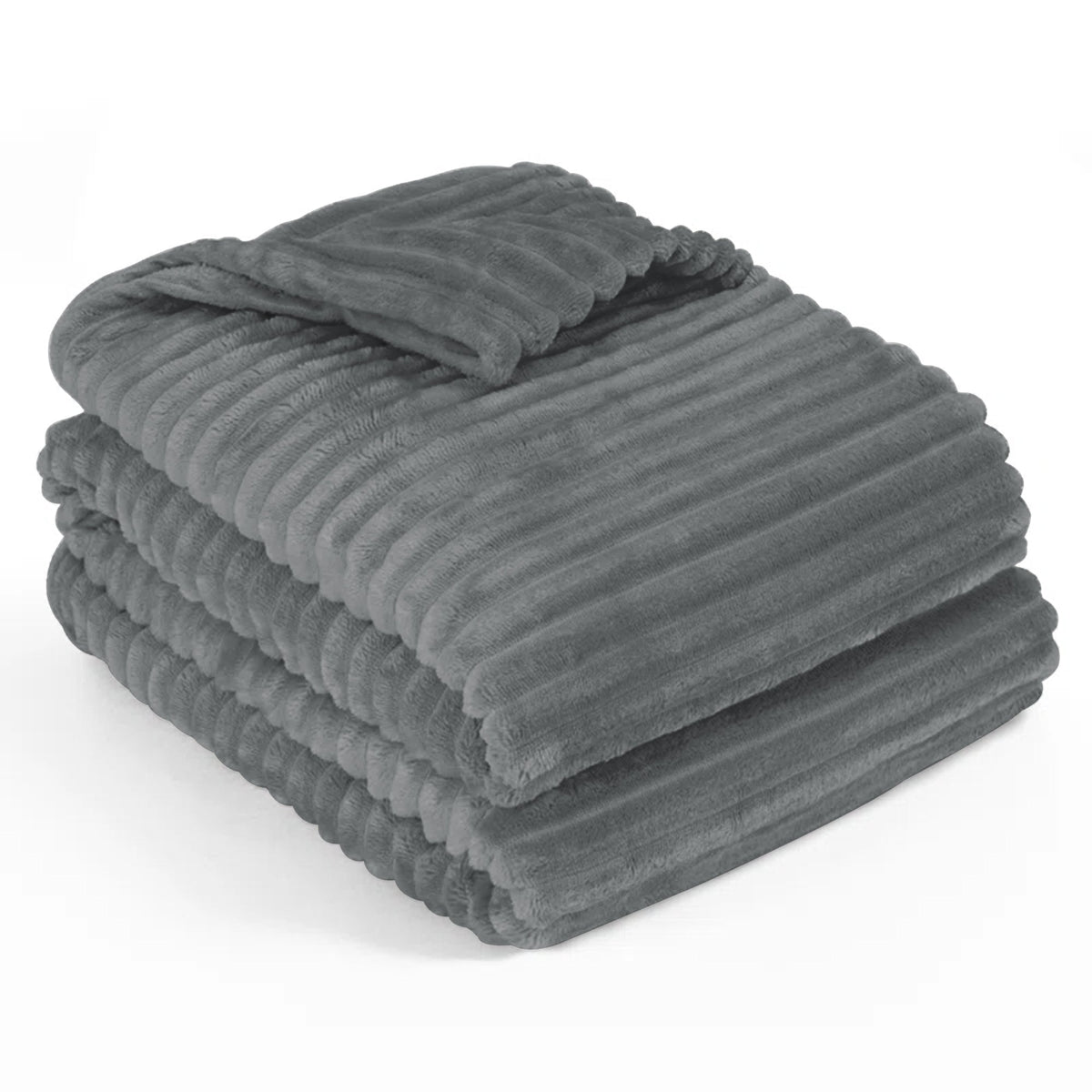 Striped Fleece Throw Blanket – image 11