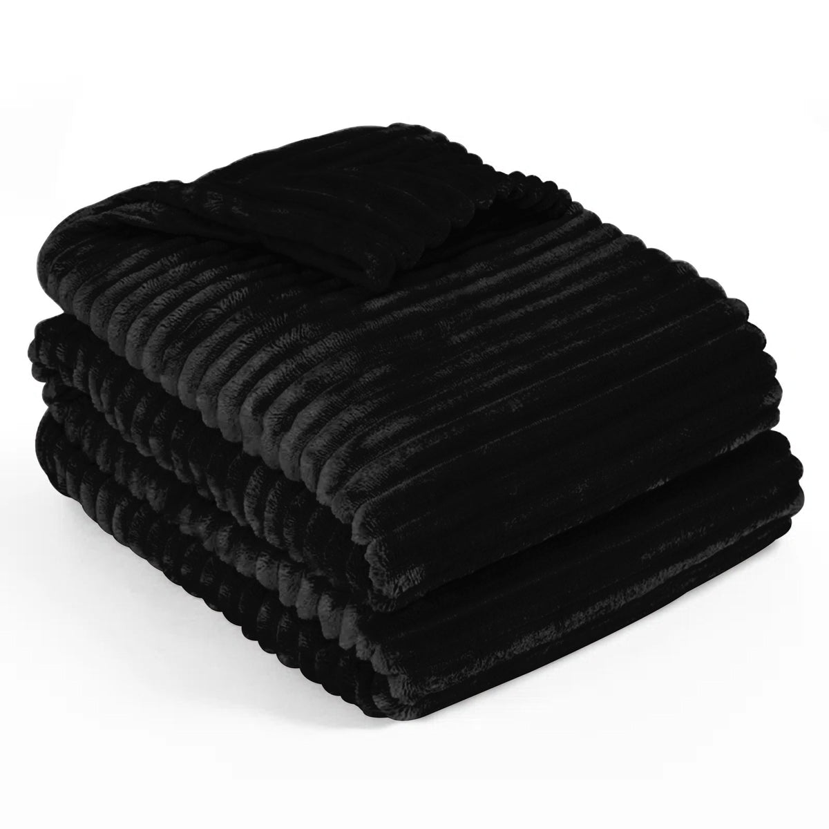 Striped Fleece Throw Blanket – image 10