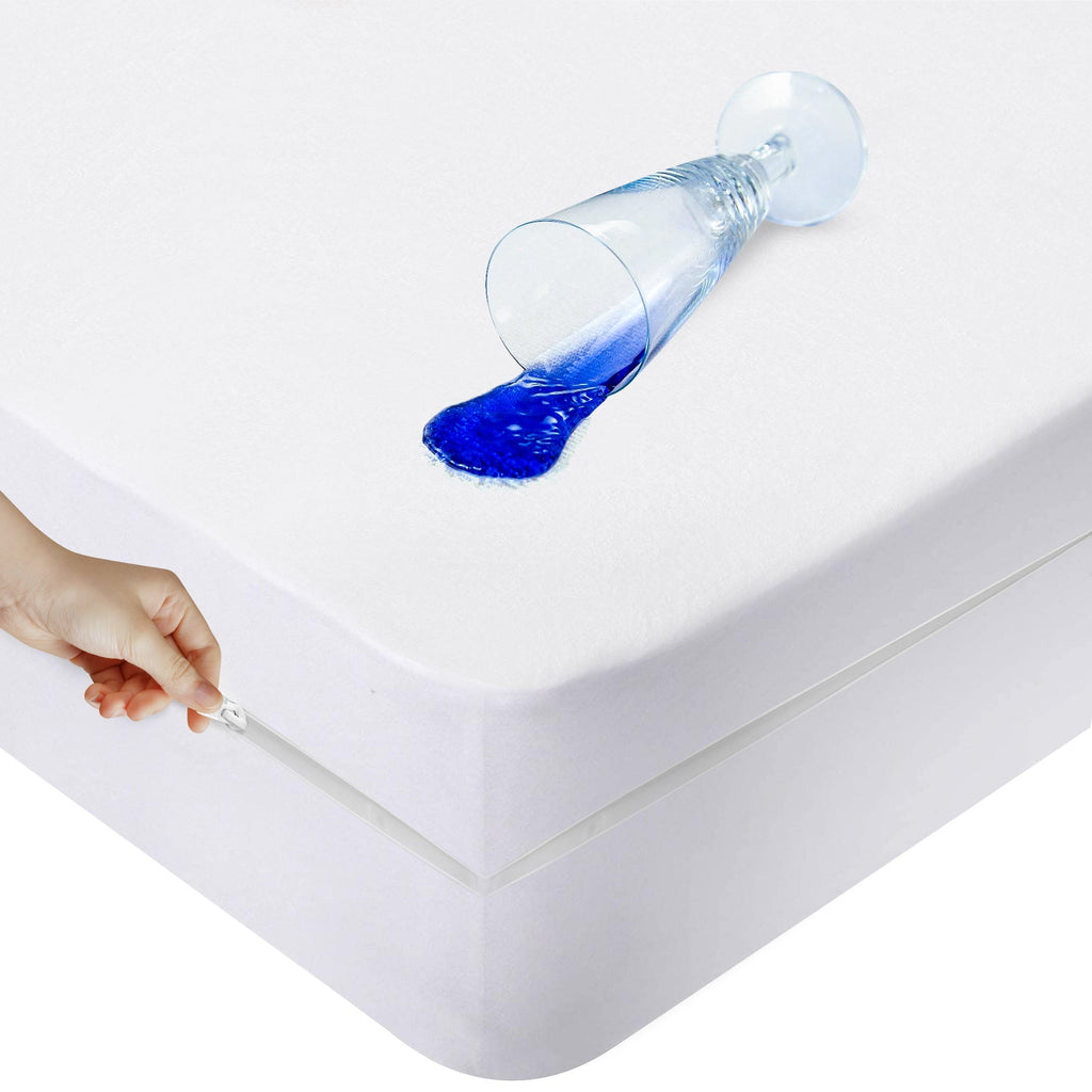 Waterproof Zipped Mattress Encasement – 30cm Deep – image 1