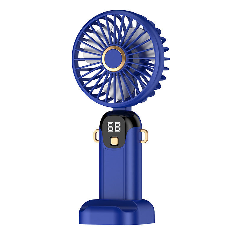 High-Speed Handheld Mini Fan with Digital Display – image 2