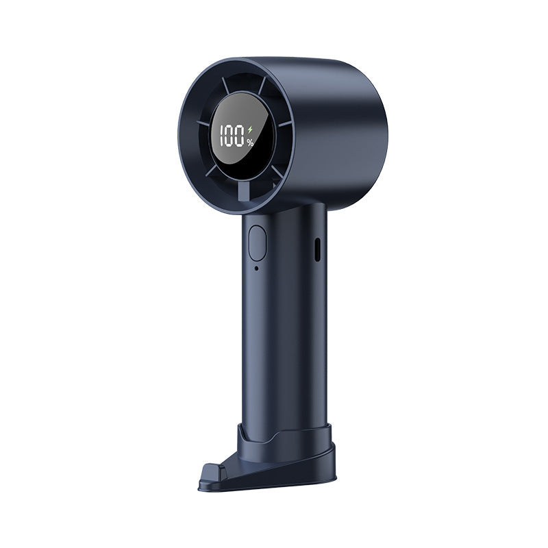 High-Speed Handheld Mini Fan with Digital Display