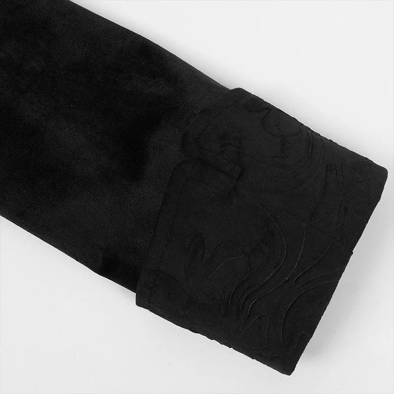 Men's Gothic Vampire Halloween Costume Coat – image 22