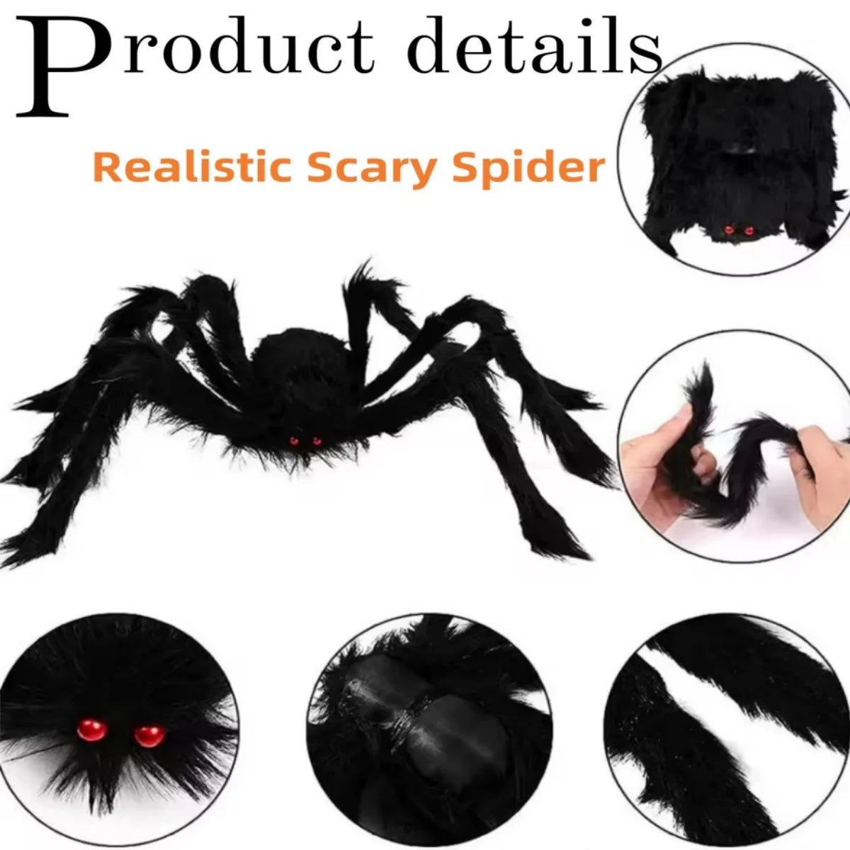 Giant Halloween Spider Decoration – image 4