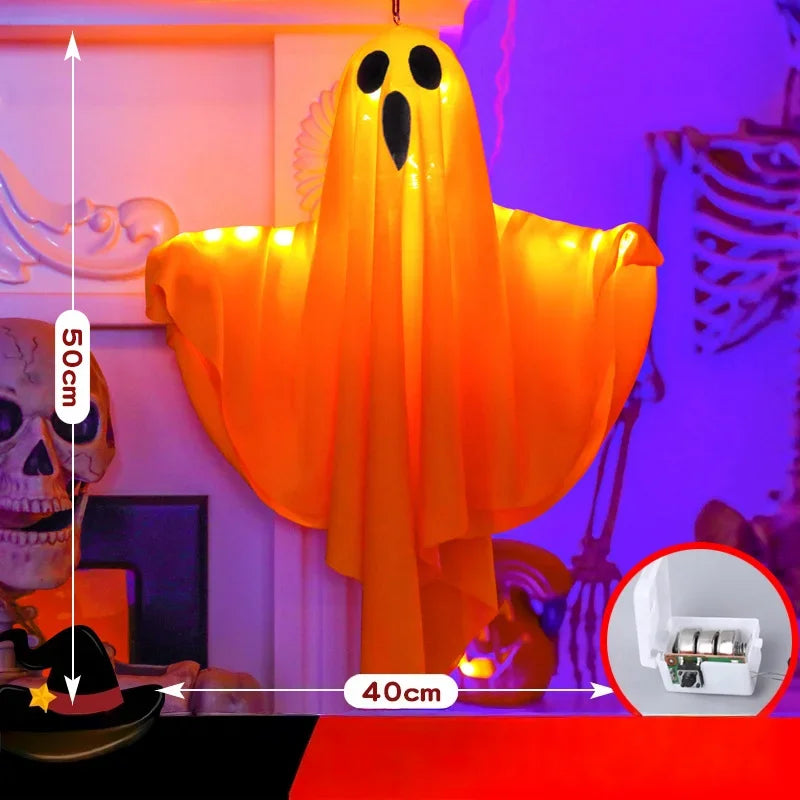Hanging Ghost Halloween LED Light-Up Decoration – image 10
