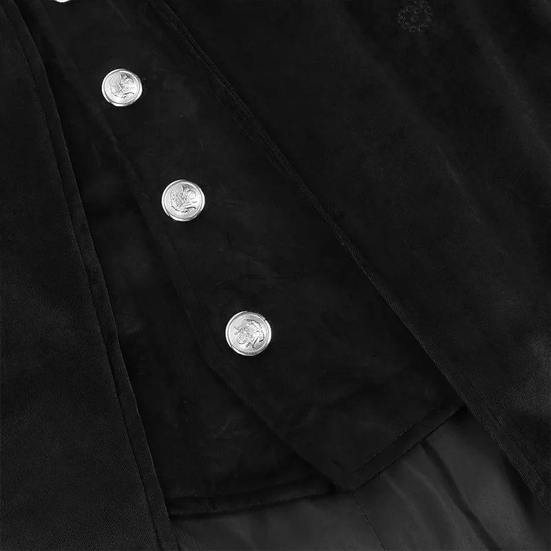 Men's Gothic Vampire Halloween Costume Coat – image 20