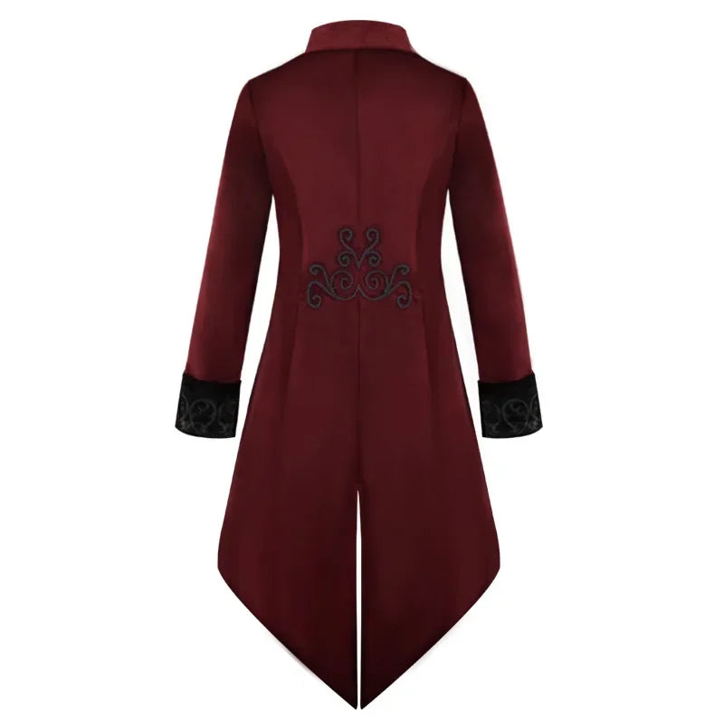 Men's Gothic Vampire Halloween Costume Coat – image 2