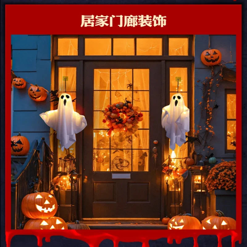 Hanging Ghost Halloween LED Light-Up Decoration – image 8
