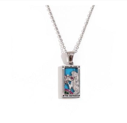 Fashion Tarot Necklace With Rhinestones Diamond Set – image 21