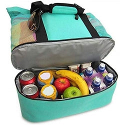 Water-Resistant Beach Bag with Cooler Compartment – image 5