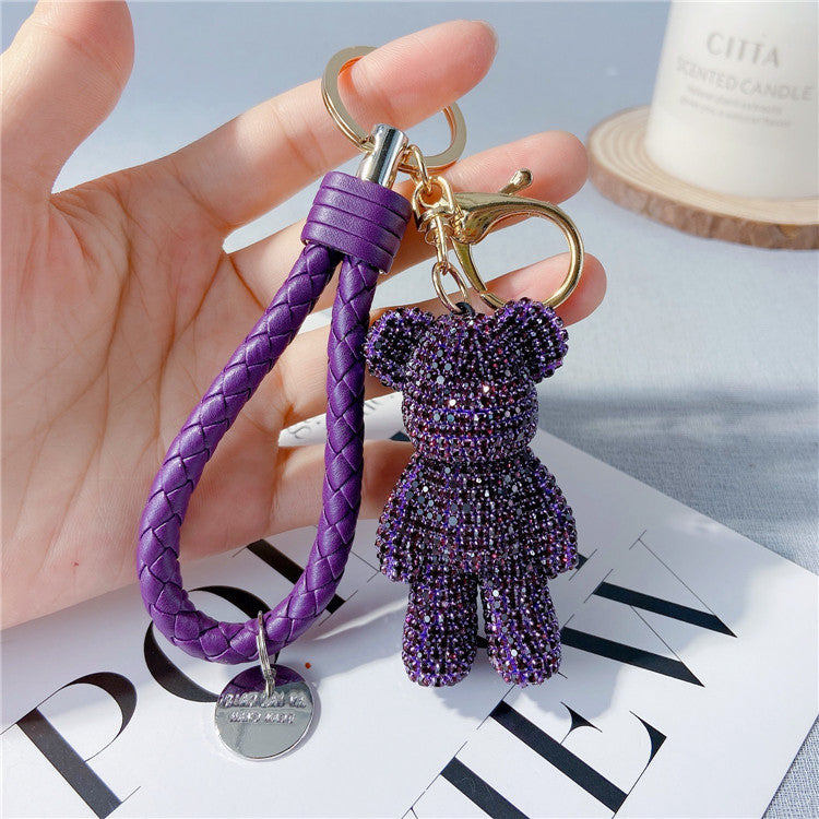Creative Diamond Cartoon Bear Keychain – image 31