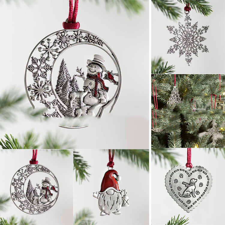 Pure Tin Christmas Tree Ornaments – main image