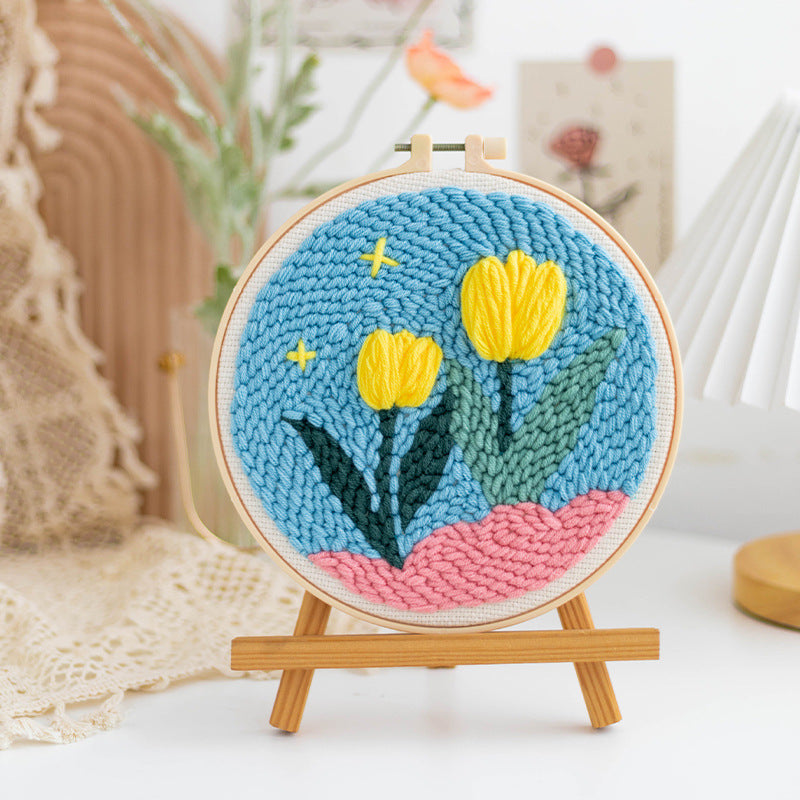 Handmade DIY Russian Wool Poke Embroidery Material – image 14