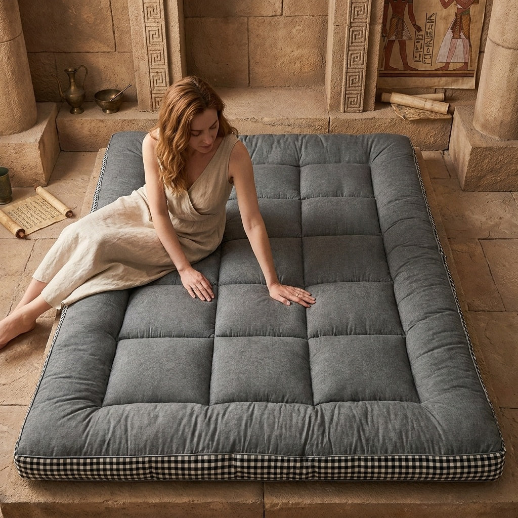 Thick Quilted Mattress Topper – Soft Fluffy Mattress Pad – image 5