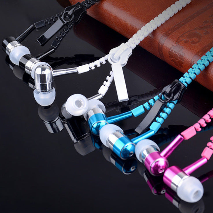 Glowing Zipper Earphones – Tangle-Free